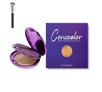 Corrector en crema Evanesce Soft Matte, base hidratante de cobertura total, resistente al agua, corrector de color con brocha, hidratante ligero de larga duración (Natural)