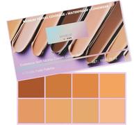 Corrector en crema mate suave, paleta de 8 tonos, resistente al agua, cobertura total, textura suave, fácil de aplicar, para rostro, ojeras e imperfecciones