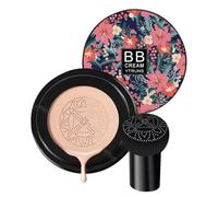 Corrector hidratante BB Cream - de cojín de aire, ligero ahumado | Corrector hidratante base de maquillaje, esponja de maquillaje, base ligera y suave, cobertura de la piel | Radiant B
