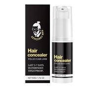 Corrector para el cabello, 50 g de polvo para espesar el cabello, cubierta instantánea a prueba de humedad para las líneas del cabello irregulares en los hombres, tinte natural contra el sudor, lluvia