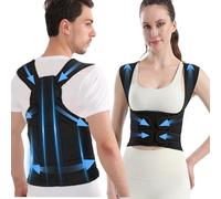 Corrector Postura Espalda Hombre,Espalda Recta Mujer Corrector,Faja Espalda Mujer,Tirantes para Corregir la Espald,Entrenador Postural,Transpirable Corregir Soporte Cuello Hombros Lumbar Enderezar