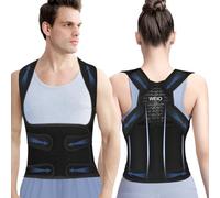 Corrector Postura Espalda para Hombre Mujer: Espalda Recta Correctores Postural - Invisible Transpirable Corregir Fajas para Espalda - Ajustable Soporte Enderezar para Cuello Hombros Lumbar Negro M