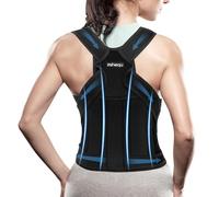 Corrector Postura Espalda para Hombre Mujer: Espalda Recta Postural Correctores - Corrector de Posture Invisible Transpirable - Corregir Soporte Ajustable para Cuello Hombros Lumbar Enderezar - S