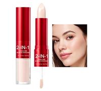 Corrector Stick 2 en 1 - Doble Punta Líquido y Crema, Cobertura Total | Maquillaje Impermeable Disimula Ojeras Arrugas, Acabado Natural Larga Duración Camuflaje Imperfecciones Rostro