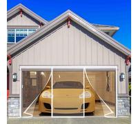 Corredera Cortina Mosquitera Magnética 130x85cm mosquitera Ventana Magnética Automático con Durable para Puertas Correderas/Balcones/Terraza Blanco