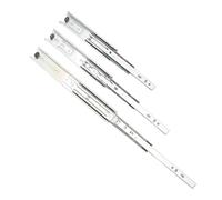 Correderas de bolas ， Paquete de 2 guías y rieles for cajones con rodamientos bolas 10 a 20 pulgadas(20 inch 50cm)