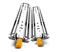 Correderas for cajones de 2 piezas for autocaravanas: extensión completa, capacidad de 220 kg, ancho de 76 mm, resistentes a la erosión.(450mm)