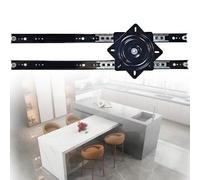 Correderas for cajones de alta resistencia, correderas for cajones de gabinete, correderas de extensión completa de 400 mm, 600 mm y 800 mm, riel de mostrador retráctil, guía deslizante y giratoria(80