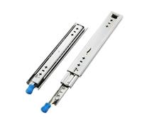 Correderas for cajones resistentes con capacidad de 260 lb y cerradura - Rieles de extensión completa con rodamientos de bolas y montaje lateral (1 par)(900mm)