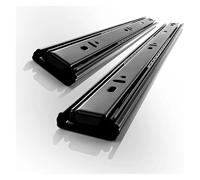 Correderas for cajones resistentes con rodamientos de bolas de 45 mm de ancho: cierre suave, extensión completa, resistentes a la erosión y capacidad de carga de 45 kg.(150mm)