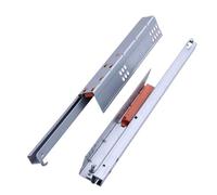 Correderas para cajones con cojinetes de bolas de Soporte de riel guía for manija sin rebote de contacto for corredera de cajón de muebles(18 inch 450mm)