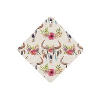 Corredor - Ambientador con diseño de calavera de toro, 10 piezas, tarjetas colgantes para coche, hojas de ambientador con cuerda para coches y hogar