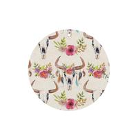 Corredor - Ambientador con diseño de calavera de toro, 10 piezas, tarjetas colgantes para coche, hojas de ambientador con cuerda para coches y hogar