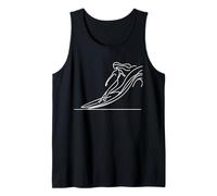Corredor Arte Lineal Atleta Camiseta sin Mangas