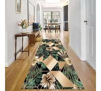 Corredor de Alfombras para Pasillo Extra Largo Mostaza Verde Negro Alfombra Lavable con Forro Antideslizante Corredores para Pasillos Salón Patió Áreas(60 * 250cm)