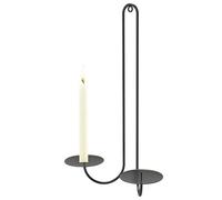 Corredor De Applexión De Pared - Applexion De Pared Candelabro De 2 Brazos, Candelabro De Pared Negro De Metal Negro, Perfecto Para La Decoración De La Casa De Granja En La Sala De Metal Negro