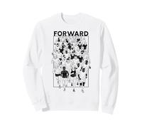 Corredor de maratón hacia adelante Maratones Divertido Corriendo Multitud Sudadera