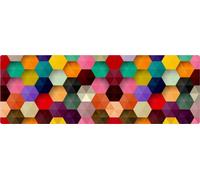 Corredor de mesa KADAX de fieltro, hexagonal