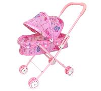 Corredor de muñecas Plegable Plegable Campana Ajustable Despejable Anti-Rust Doll Pram Gran Capacidad Pushir de Juguete para niños, Accesorios de muñecas
