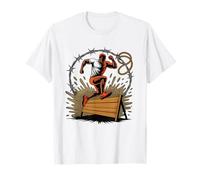 Corredor De Obstáculos Trepar Cuerda Ocr Atleta Camiseta