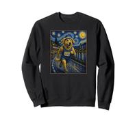 Corredor de Perros Marathon Running Golden Retriever Art Sudadera