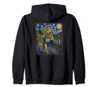 Corredor de Perros Marathon Running Golden Retriever Art Sudadera con Capucha