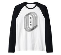 Corredor de pista y corredor de campo motivacional Camiseta Manga Raglan