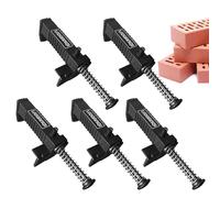 Corredor Ladrillo - Pack 2/5 Tirador Línea Albañilería | Marco Línea Herramienta | Cajâ Pequeña Tirador | PP Ingeniería + Acero Inoxidable | Construcción Pared, Ladrillo