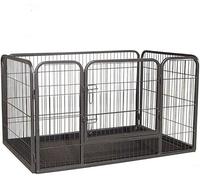 Corredor para bebés, resistente, estilo perrito, con bandeja para abdominales, jaula para cachorros, jaulas, jaulas, jaulas, jaulas, corralito de entrenamiento para perros y cachorros (grande)