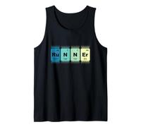 Corredor Tabla Periódica Elemento Maratón Corredores Science Geek Camiseta sin Mangas