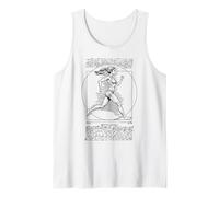Corredor Vitruvio Mujer Leonardo Da Vinci Corriendo Chica Camiseta sin Mangas