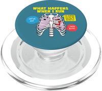 Corredor What Happens When I Run Cita Jogging Funny Running PopSockets PopGrip para MagSafe
