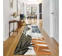Corredores de Alfombras para Pasillo Sin Desgarro Marrón Gris Naranja Largos Forro Antideslizante para Guardarropa Terraza Patió Área Alfombra(80 * 700cm)