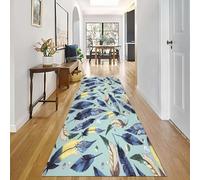 Corredores de Alfombras Peludas para Pasillo Azul Amarillo Corredor Resistente para Pasillos 60/80/100/120cm Estudio Terraza Granja Áreas(60 * 700cm)