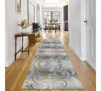 Corredores de Alfombras Resistentes para Pasillo Gris Amarillo para Pasillos Antidesgarro 60cm 80cm 90cm 100cm 120cm para Corredor Comedor Salón(60 * 350cm)