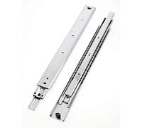 Corredores de cajón con rodamientos de bolas resistentes, totalmente extendidos de 1000 mm/1200 mm/1500 mm, capacidad de 120 kg, 1 par de rieles de cajón con acabado plateado para un funcionamiento