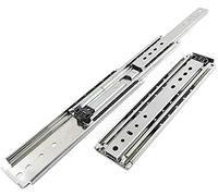 Corredores de cajón de cierre suave y resistentes, extensión completa, rodamientos de bolas, deslizadores montados lateralmente, capacidad de 500 libras, industriales, 25 cm de grosor, rieles de cajón