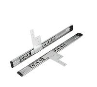 Corredores de cajón de metal con rodamientos de bolas de 350 mm, 400 mm, 450 mm, 500 mm, 550 mm, 600 mm, soporte lateral de extensión completa, 1 par