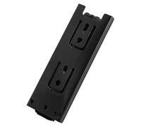Corredores de cajón pequeños de 45 mm de ancho, 3 secciones, rodamientos de bolas, para cajones de cocina, oficina y dormitorio, riel guía triple plegable, par de 5, 6 y 8 pulgadas (125 mm)