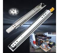 Corredores de cajón resistentes de 300 a 1350 mm, extensión completa, rodamientos de bolas, montaje lateral, cajones de cocina, capacidad de carga de 120 kg, 1 par, sin bloqueo, tamaño de 1400 mm