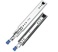 Corredores de cajón resistentes de 700 mm, extensión completa de 3 secciones, rodamientos de bolas con bloqueo, resistencia industrial, 350-1000 mm de longitud para un funcionamiento suave y fiable