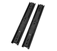 Corredores de cajones con rodamientos de bolas, guías de ranura para un deslizamiento suave, fácil instalación, para uso doméstico y de oficina