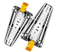 Corredores de cajones pesados, Montaje lateral deslizante for cajón de extensión completa con cerradura, 12-60 pulgadas, 440 libras(48in/1200mm)