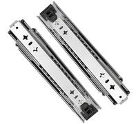 Corredores de cajones resistentes, capacidad de 120 kg, rodamientos de bolas de extensión completa para armarios industriales y baúles de herramientas, 650 mm