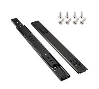 Corredores de cajones resistentes con rodamientos de bolas, 150 mm/6 guías de acero metálico para una extensión completa, capacidad de carga de 45 kg, ideal para cajones deslizantes de teclado de