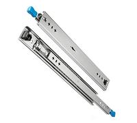 Corredores de metal resistentes para cajones, 3 pliegues, rodamientos de bolas de extensión completa para cajones de 1050 a 1500 mm, bloqueo Ra de 120 kg de capacidad, construcción de acero