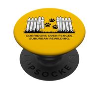 Corredores sobre cercas Suburban Rewilding Ecología PopSockets PopGrip Adhesivo