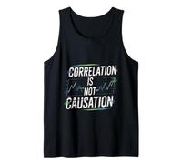 Correlation is Not Causation Psicóloga de sabiduría - Camiseta sin Mangas