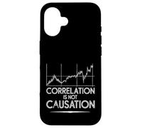 Correlation is Not Causation Psicóloga de sabiduría Carcasa para iPhone 16