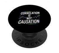 Correlation is Not Causation Psicóloga de sabiduría - PopSockets PopGrip Adhesivo